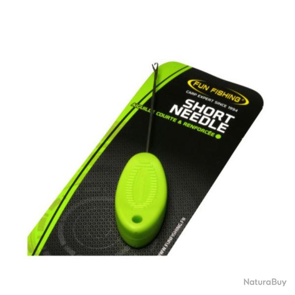 AIGUILLE A BOUILLETTES FUN FISHING SHORT NEEDLE - VERTE FLUO