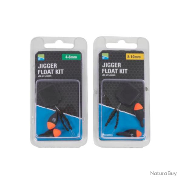 KIT FLOTTEURS PRESTON JIGGER FLOAT POUR PELLETS - X5 4-6MM