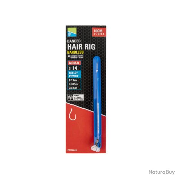 BAS DE LIGNE PRESTON MSS 10 CM MCM-B AVEC BAGUE - X8 14
