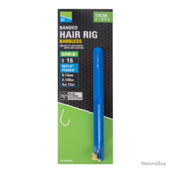 GPM-B BANDED HAIR RIGS - 4'' 16