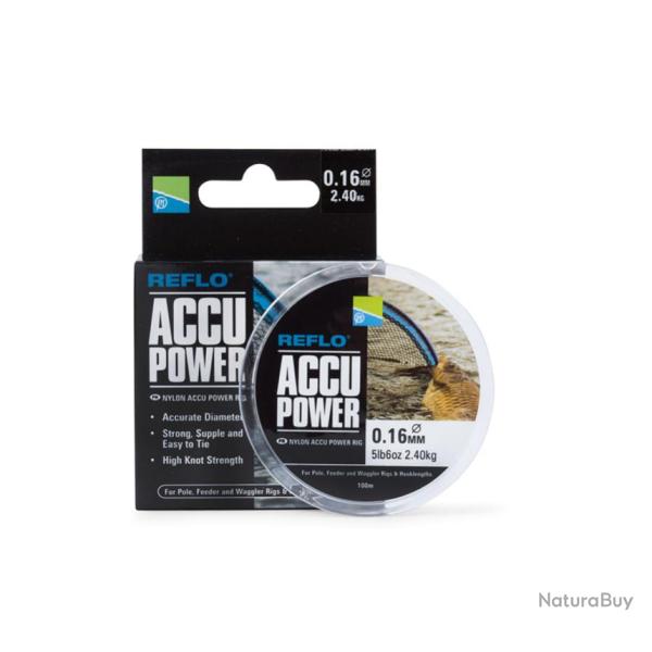 NYLON PRESTON REFLO ACCU POWER 100 M 9/100