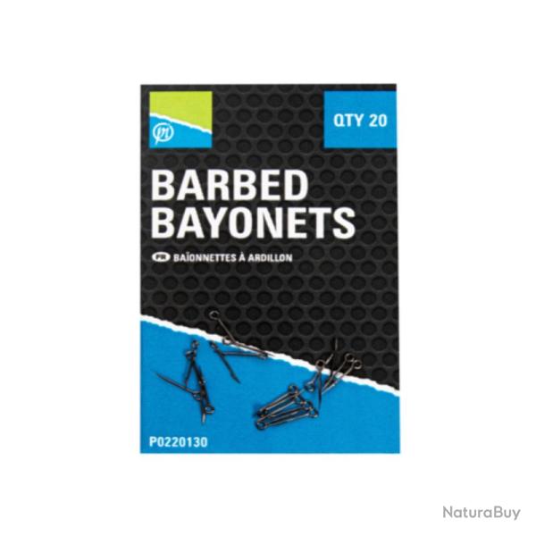 BAIONNETTES PRESTON BARBED BAYONETS POUR ESCHAGE - X20