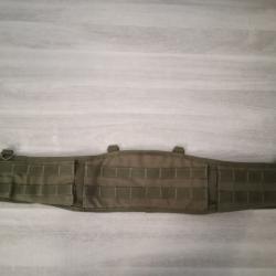 Ceinture &agrave; passants molle de couler vert olive