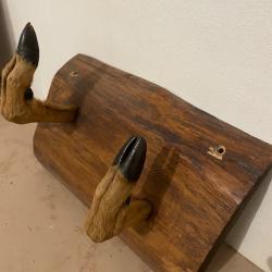 Porte manteau pattes chevreuil