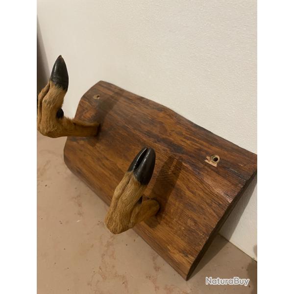 Porte manteau pattes chevreuil