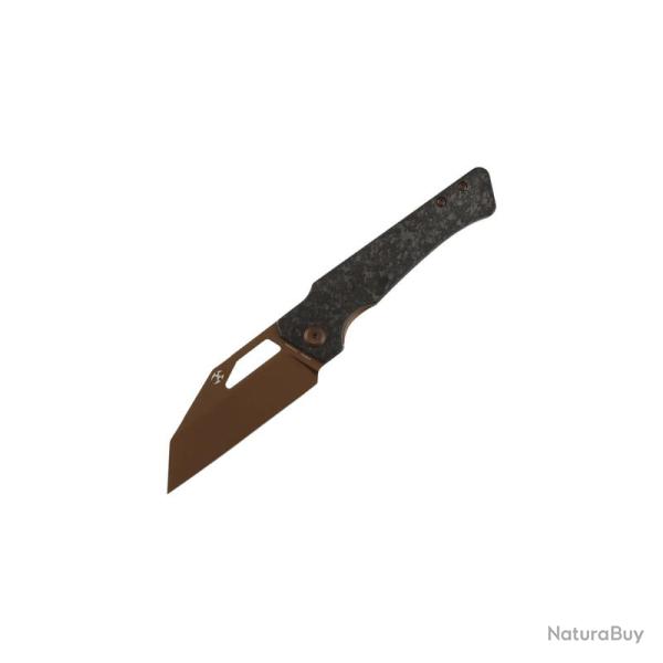 Couteau Kansept Egress Lame Acier CPM S35VN Manche Fibre De Carbone D�chiquet�e Liner Lock K1033A3