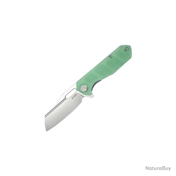 Couteau Kubey Atlas Lame Acier 14C28N Manche G10 Jade Liner Lock KUB328I