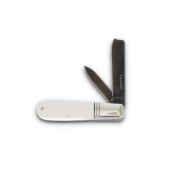 Couteau Pliant Rough Rider Tuxedo Razor Barlow Lame Acier 440 Manche Micarta Slip Joint RR2666