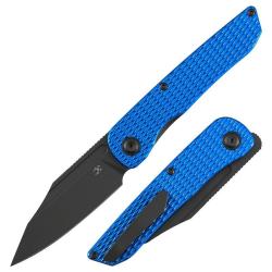 Couteau Kansept Nettle Lame Acier 154CM Manche Aluminium Bleu Liner Lock T1103A2