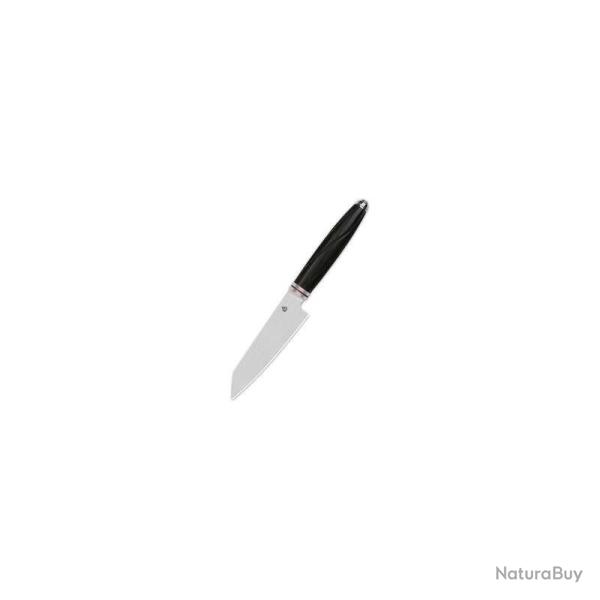 Couteau de Cuisine QSP Mulan Kiritsuke Lame Acier 14C28N Manche �b�ne Noir QSKK005A