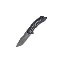 Couteau Kershaw Flatbed Lame Acier 8Cr13MoV Manche Nylon Noir et Acier Liner Lock KS1376