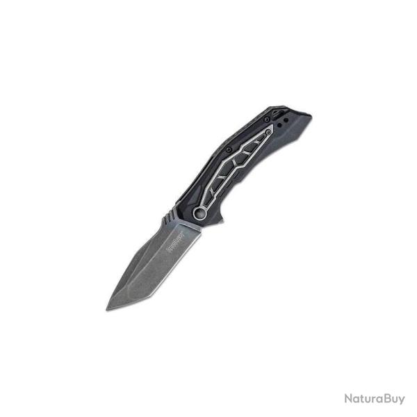Couteau Kershaw Flatbed Lame Acier 8Cr13MoV Manche Nylon Noir et Acier Liner Lock KS1376