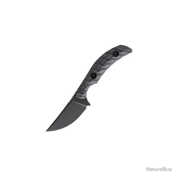 Couteau Fixe Toor Shifter S Lame Acier CPM-M4 Manche G10 Noir Sculpt� �tui Kydex Noir Made In USA