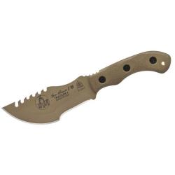 Couteau TOPS Mini Tom Brown Tracker Lame Acier 1095 Manche Micarta Sable &Eacute;tui Kydex Made In USA