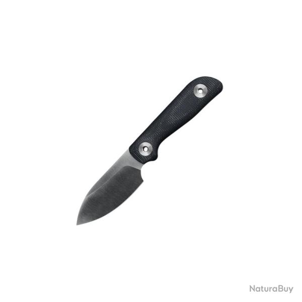 Couteau Fixe Kunwu Stiffy P Lame Acier VANADIS 8 Manche Micarta Noir �tui Kydex Noir KUNF705BK2
