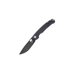 Couteau MKM Eclipse Lame Acier CPM MagnaCut Manche Titane Violet Frame Lock Made In Italy MKMELPRBKD