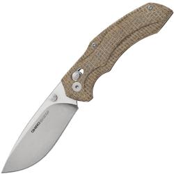 Couteau Viper Oniro Lame Acier CPM MagnaCut Manche Micarta Marron Crossbar Lock Made In Italy