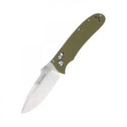 Couteau Ganzo D704 Lame Acier D2 Manche G10 Vert Olive G-Lock GAD704GR