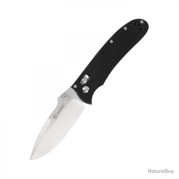 Couteau Ganzo D704 Lame Acier D2 Manche G10 Noir G-Lock GAD704BK