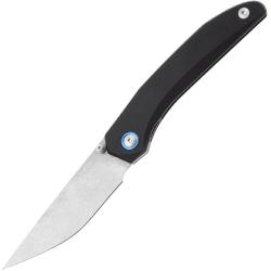 Couteau MKM Detonario Lame Acier M390 Manche Aluminium Anodis&eacute; Noir Liner Lock Made In MKMDTABK