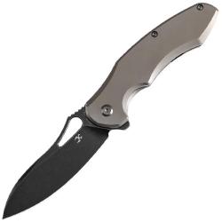 Couteau Kansept Echis Lame Acier CPM-S35VN Manche Titane Gris Frame Lock K1071A2