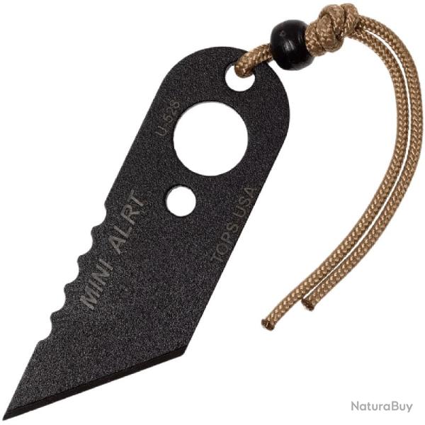 Couteau Fixe TOPS Mini ALRT Lame Acier 1095 Manche Acier 1095 Ajour� �tui Kydex Made In USA