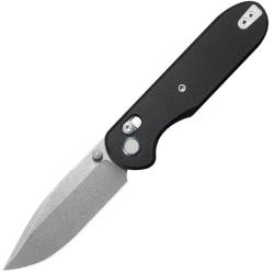 Couteau GEO Knife Ethereal Cutter Lame Acier M390 Manche G10 Noir Crossbar Lock GEO2402F