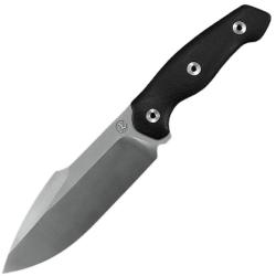 Couteau Fixe Kunwu Stiffy G Lame Acier ASSAB 88 Manche Micarta Noir &Eacute;tui Kydex Noir KUNF712BK2
