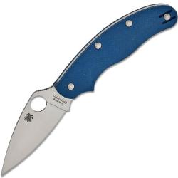 Couteau Spyderco UK Penknife Lame Acier CPM SPY27 Manche G10 Bleu Cobalt Slip Joint Made In USA