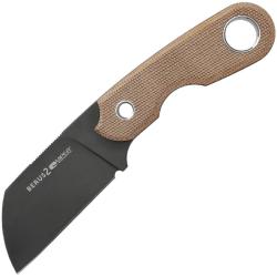 Couteau Fixe Viper Berus 2 Lame Acier M390 Manche Micarta Naturel &Eacute;tui Kydex Noir Made In Italy