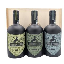 Coffret 3 bouteilles Absinthe Druid of Paris