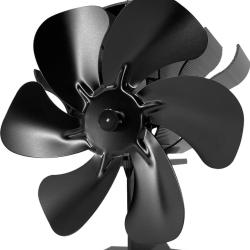 Ventilateur Poele &agrave; Bois 6 Pales avec Thermom&egrave;tre