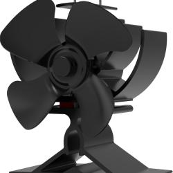 Ventilateur de Po&ecirc;le &agrave; Bois 4 Pales Sans &Eacute;lectricit&eacute; - Silencieux - Chemin&eacute;e Granul&eacute;s
