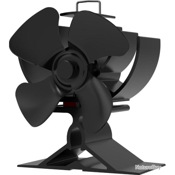 Ventilateur de Po�le � Bois 4 Pales Sans �lectricit� - Silencieux - Chemin�e Granul�s