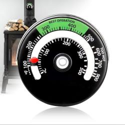 Thermom&egrave;tre Magn&eacute;tique pour Po&ecirc;le &agrave; Bois et Chemin&eacute;e - Jauge 100 &agrave; 900&deg;F