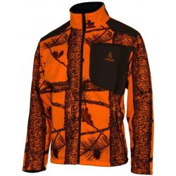 VESTE DE CHASSE REVERSIBLE CAMO ORANGE/VERT TREELAND L