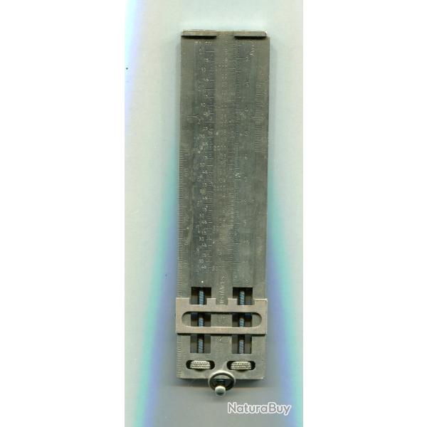 Belle r�gle � calcul d'artillerie fran�aise pour canon de 95 mm Lahitolle Mle 1888 - GUERRE 14-18