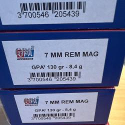 Lot de 6 boites Balles 7 rem Gpa2 SOLOGNE
