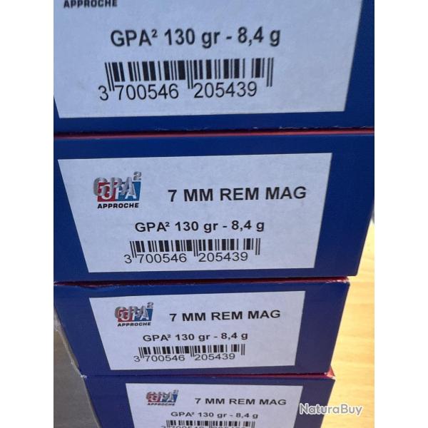 Lot de 6 boites Balles 7 rem Gpa2 SOLOGNE