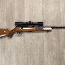Ench&egrave;res 1� sans r&eacute;serve ! - Carabine &agrave; verrou VOERE - 22 LR - Canon 54 cm + Lunette 4x32 (Occasion)