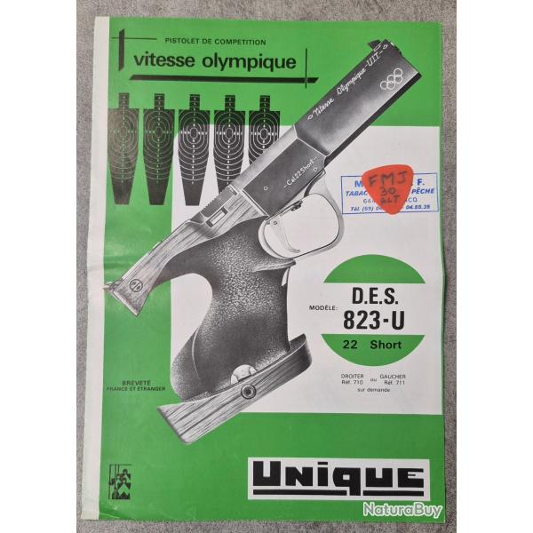 Notice pistolet UNIQUE D.E.S. 823-U
