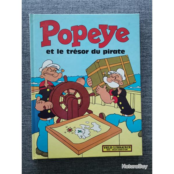 Popeye et le Tr�sor du Pirate vintage 1980 T�l�-Librairie