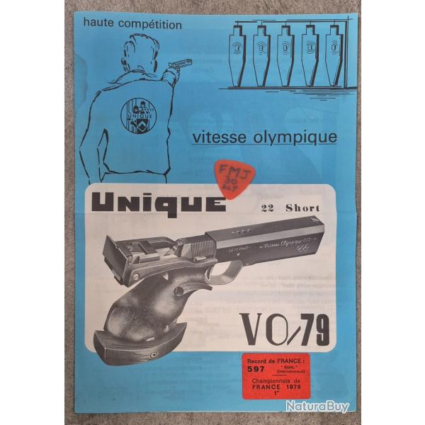 Notice pistolet UNIQUE VO/79