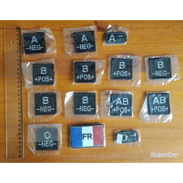 Lot indissociable diff�rents Patchs Velcro
