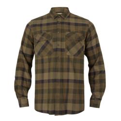 Chemise H&auml;rkila Asmund ML Beech Green Check - chemise Asmund BGC L