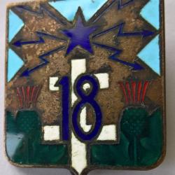 Insigne 18&egrave;me R&eacute;giment de Transmissions