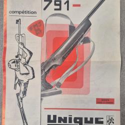 Notice carabine UNIQUE BIATHLON T.791