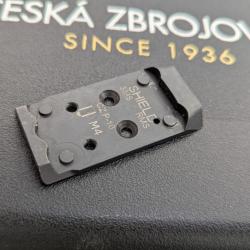 Plaque d'embase de montage optique d'occasion pour pistolet CZ P-10 (Mod&egrave;les Optics Ready / OR)