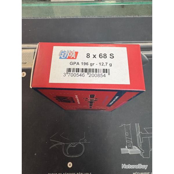 BALLES 8X68S GPA 196GR