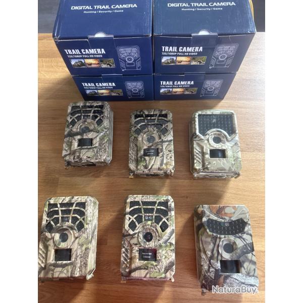 Lot de 6 cam�ras de chasse - Pi�ge Photo